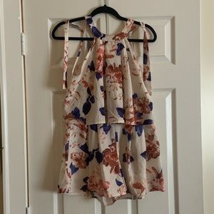 Two Piece Floral Summer Outfit
